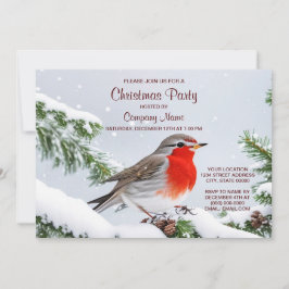 Invitación de Fiesta a  de Navidades Red Robin
