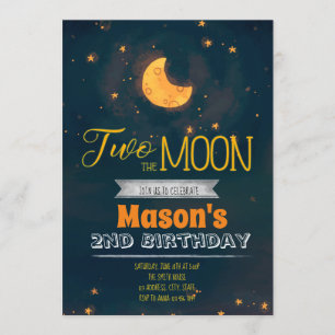 invitación de fiesta a la luna dos