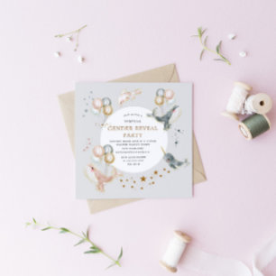 Invitación de Fiesta a revelar sexo virtual de bal