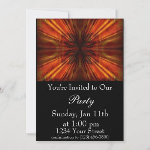 Invitación de fiesta abstracta de llama