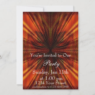 Invitación de fiesta abstracta de llama completa