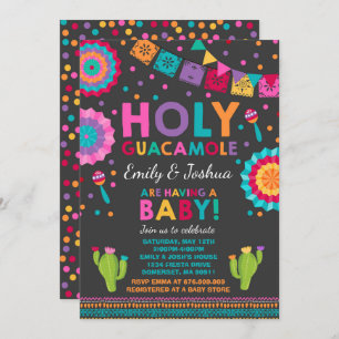Invitación de Fiesta Baby Shower Fiesta Santo Guac