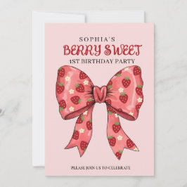 Invitación de fiesta Berry Sweet