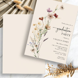 Invitación de fiesta boho de graduación