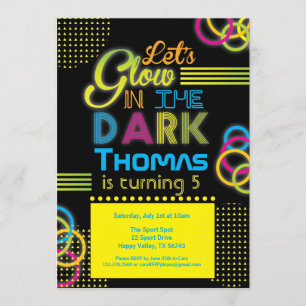 Invitación de fiesta brillante. Vamos a brillar en