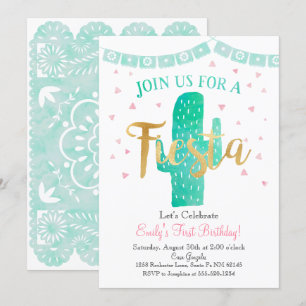 Invitación de Fiesta Cactus, perfecto para cualqui