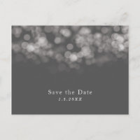 Invitación de fiesta chic con luces minimalistas m