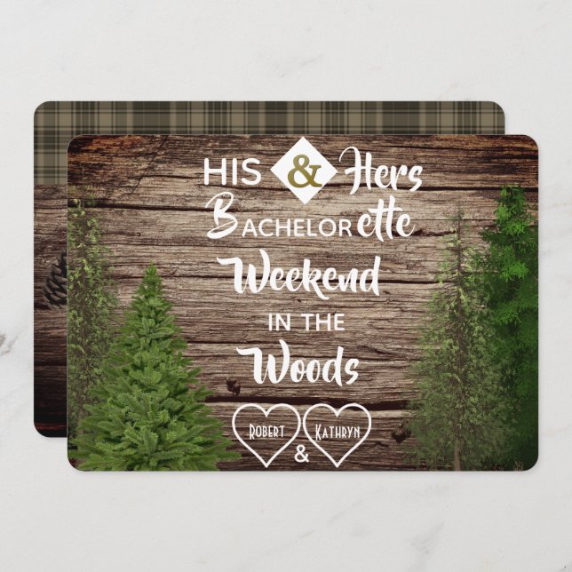 Invitación de Fiesta combinado con soltero/solomil (Anverso / Reverso)