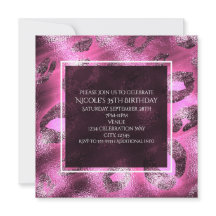 Invitación de fiesta con estampado de leopardo ros