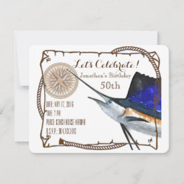 Invitación de fiesta con marineros