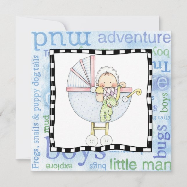 invitación de fiesta de adopción (Anverso)