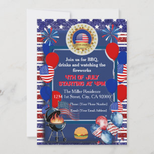 Invitación de Fiesta de Aniversario 250 de América