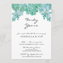 Invitación de fiesta de aniversario de boda con su