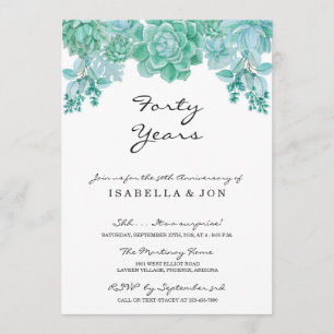 Invitación de fiesta de aniversario de boda con su