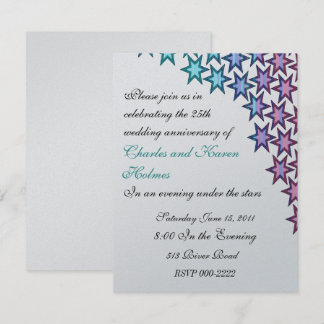 Invitación de fiesta de aniversario de boda elegan