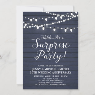 Invitación de Fiesta de Aniversario de Boda Sorpre