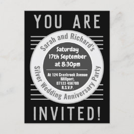 Invitación de fiesta de aniversario de bodas de pl