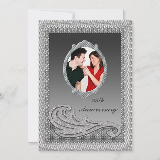 Invitación de fiesta de aniversario de bodas de pl (Anverso)