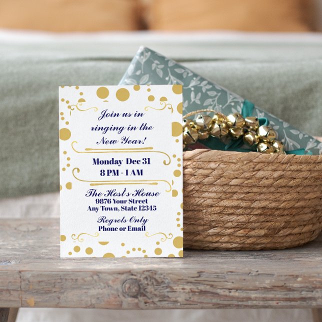 Invitación de fiesta de Año Nuevo (Subido por el creador)