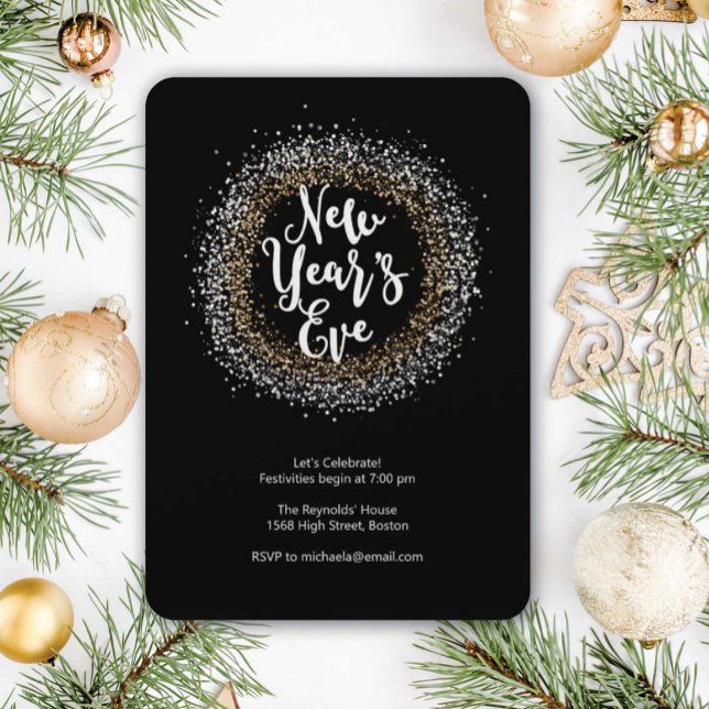 Invitación de fiesta de Año Nuevo (Subido por el creador)