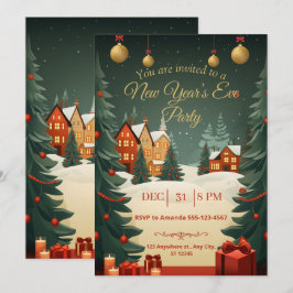 Invitación de fiesta de Año Nuevo 2026