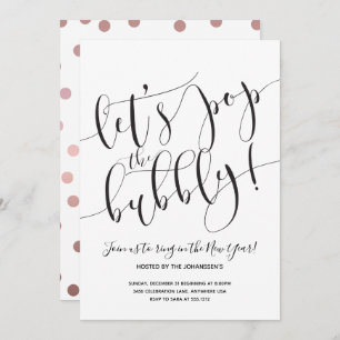 Invitación de fiesta de Año Nuevo Moderno