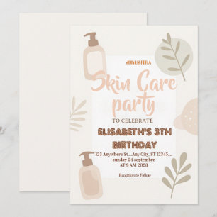 Invitación de fiesta de autocuidado y cuidado de l