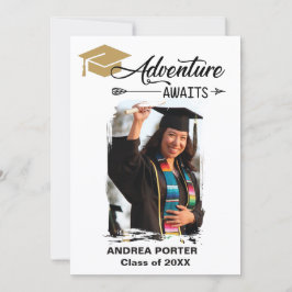 Invitación de fiesta de aventura de graduación