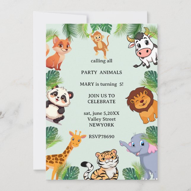 Invitación de Fiesta de Aventura en la Cueva Mágic (Anverso)