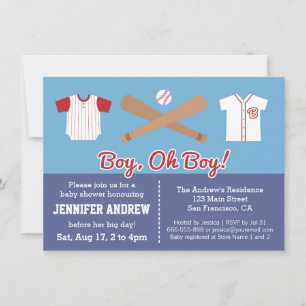 Invitación de fiesta de baby shower de niño de béi