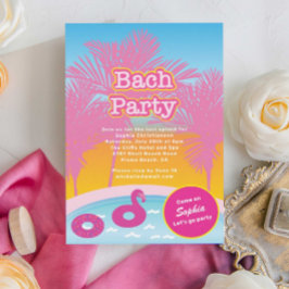 Invitación de fiesta de Bach Rosa