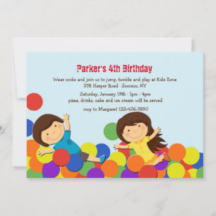Invitación de fiesta de Ball Pit