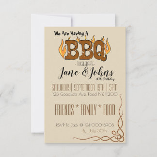 Invitación de Fiesta de barbacoa