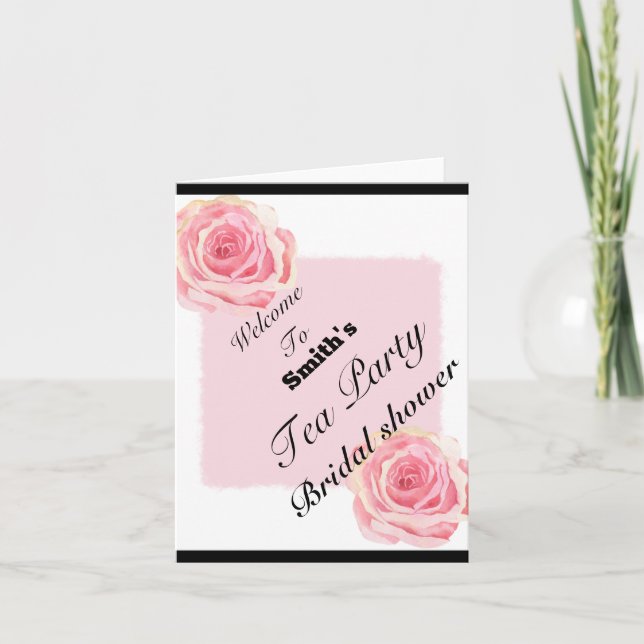 invitación de fiesta de bienvenida (Anverso)