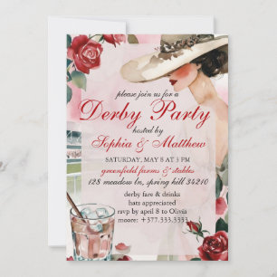 Invitación de fiesta de carreras de caballos Vinta