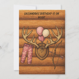 Invitación de fiesta de caza para niñas Descarga d