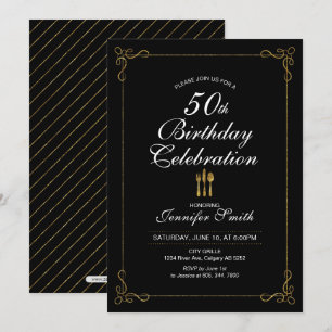 Invitación de fiesta de celebración de cumpleaños