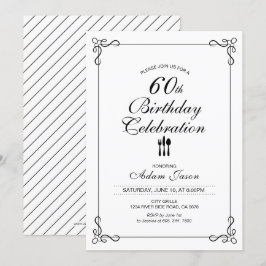 Invitación de fiesta de celebración de cumpleaños 
