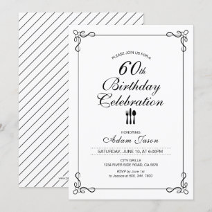 Invitación de fiesta de celebración de cumpleaños 