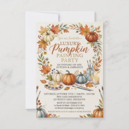 Invitación de fiesta de cena de cosecha de otoño a