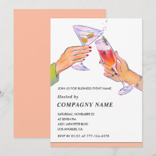 Invitación de fiesta de cóctel de fiesta empresari