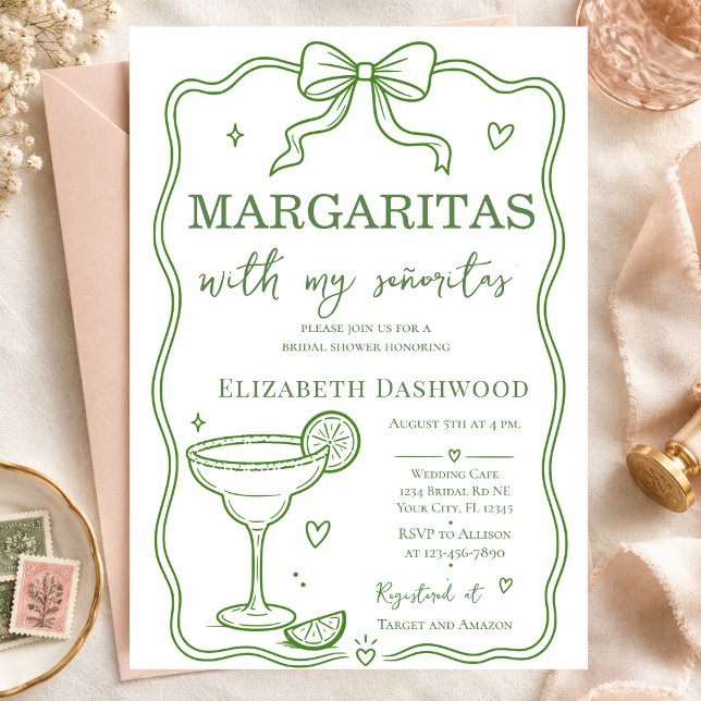 Invitación de fiesta de cóctel de margaritas junto (Subido por el creador)