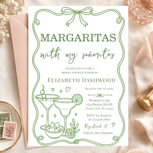 Invitación de fiesta de cóctel de margaritas junto (Subido por el creador)
