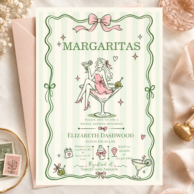Invitación de fiesta de cóctel de margaritas junto (Subido por el creador)