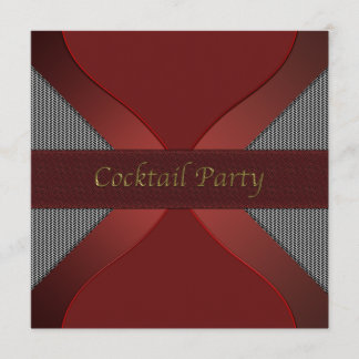 Invitación de fiesta de cóctel moderna y elegante 