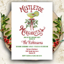 Invitación de fiesta de cóctel para las fiestas de