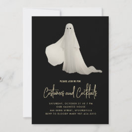 Invitación de fiesta de cócteles de Halloween de f