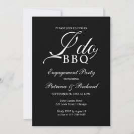 Invitación de fiesta de compromiso 'I DO BBQ'