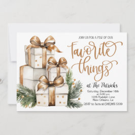 Invitación de fiesta de cosas favoritas