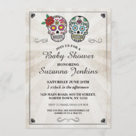 Invitación de Fiesta de cráneo azucarero Fiesta de